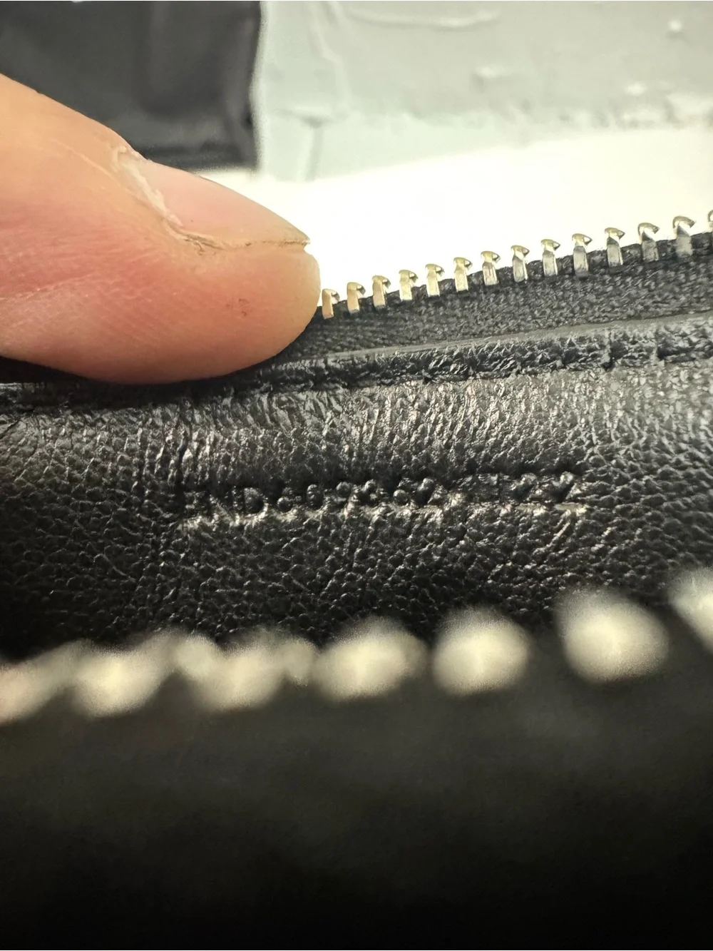 Saint Laurent Black Leather Cardholder with Zip Pocket